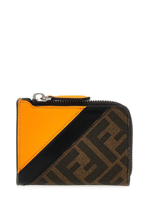 fendi bifold multicolor wallet|fendi zipper wallet.